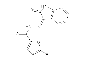 5-bromo-N'-(2-oxo-1,2-dihydro-3H-indol-3-ylidene)-2-furohydrazide - Click Image to Close