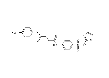 4-methylphenyl 4-oxo-4-({4-[(1,3-thiazol-2-ylamino)sulfonyl]phenyl}amino)butanoate