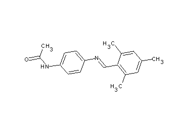 N-{4-[(mesitylmethylene)amino]phenyl}acetamide