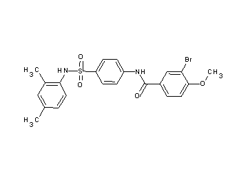 3-bromo-N-(4-{[(2,4-dimethylphenyl)amino]sulfonyl}phenyl)-4-methoxybenzamide