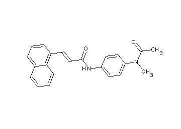 N-{4-[acetyl(methyl)amino]phenyl}-3-(1-naphthyl)acrylamide