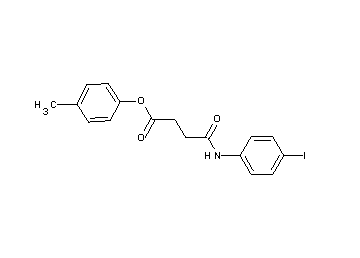 4-methylphenyl 4-[(4-iodophenyl)amino]-4-oxobutanoate