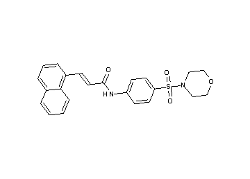 N-[4-(4-morpholinylsulfonyl)phenyl]-3-(1-naphthyl)acrylamide
