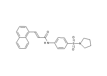 3-(1-naphthyl)-N-[4-(1-pyrrolidinylsulfonyl)phenyl]acrylamide