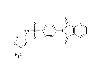 4-(1,3-dioxo-1,3-dihydro-2H-isoindol-2-yl)-N-(5-methyl-3-isoxazolyl)benzenesulfonamide - Click Image to Close