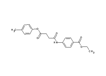 ethyl 4-{[4-(4-methylphenoxy)-4-oxobutanoyl]amino}benzoate - Click Image to Close