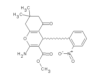 methyl 2-amino-7,7-dimethyl-4-(2-nitrophenyl)-5-oxo-5,6,7,8-tetrahydro-4H-chromene-3-carboxylate