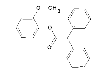 2-methoxyphenyl diphenylacetate 2-methoxyphenyl diphenylacetate