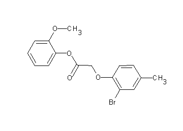 2-methoxyphenyl (2-bromo-4-methylphenoxy)acetate