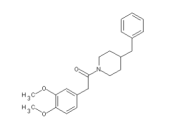 4-benzyl-1-[(3,4-dimethoxyphenyl)acetyl]piperidine