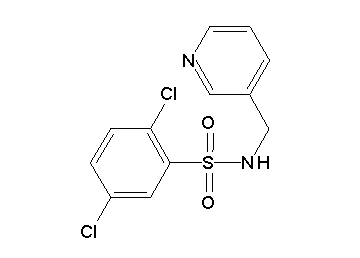 2,5-dichloro-N-(3-pyridinylmethyl)benzenesulfonamide