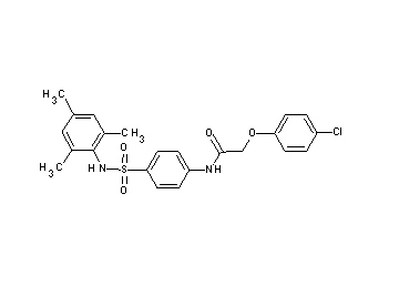 2-(4-chlorophenoxy)-N-{4-[(mesitylamino)sulfonyl]phenyl}acetamide