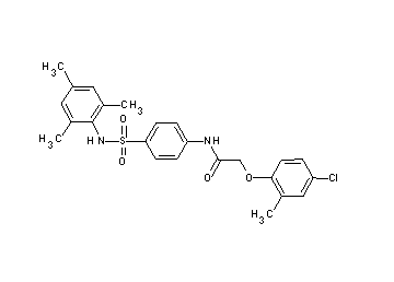 2-(4-chloro-2-methylphenoxy)-N-{4-[(mesitylamino)sulfonyl]phenyl}acetamide