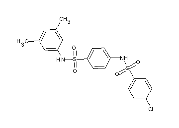 4-chloro-N-(4-{[(3,5-dimethylphenyl)amino]sulfonyl}phenyl)benzenesulfonamide