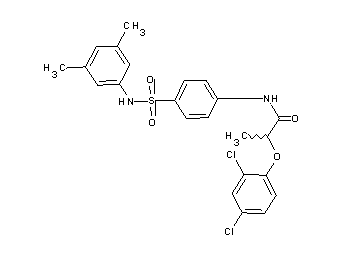 2-(2,4-dichlorophenoxy)-N-(4-{[(3,5-dimethylphenyl)amino]sulfonyl}phenyl)propanamide