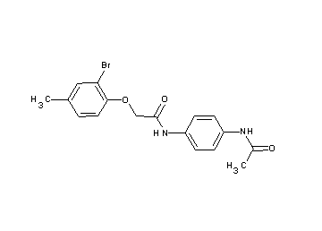 N-[4-(acetylamino)phenyl]-2-(2-bromo-4-methylphenoxy)acetamide