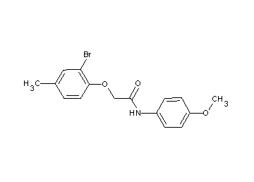 2-(2-bromo-4-methylphenoxy)-N-(4-methoxyphenyl)acetamide - Click Image to Close