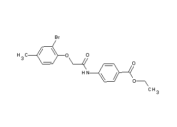 ethyl 4-{[(2-bromo-4-methylphenoxy)acetyl]amino}benzoate