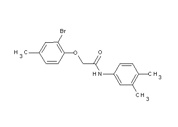 2-(2-bromo-4-methylphenoxy)-N-(3,4-dimethylphenyl)acetamide