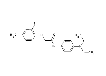 2-(2-bromo-4-methylphenoxy)-N-[4-(diethylamino)phenyl]acetamide