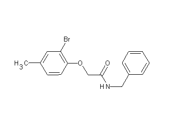 N-benzyl-2-(2-bromo-4-methylphenoxy)acetamide