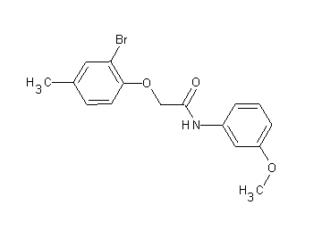 2-(2-bromo-4-methylphenoxy)-N-(3-methoxyphenyl)acetamide - Click Image to Close
