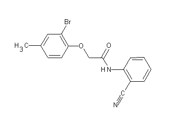 2-(2-bromo-4-methylphenoxy)-N-(2-cyanophenyl)acetamide