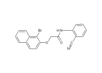 2-[(1-bromo-2-naphthyl)oxy]-N-(2-cyanophenyl)acetamide