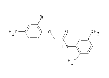 2-(2-bromo-4-methylphenoxy)-N-(2,5-dimethylphenyl)acetamide