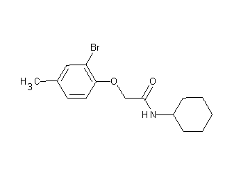 2-(2-bromo-4-methylphenoxy)-N-cyclohexylacetamide