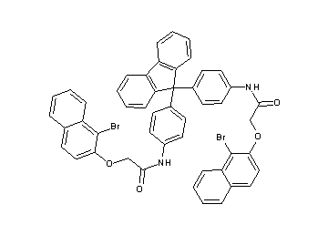 N,N'-[9H-fluorene-9,9-diylbis(4,1-phenylene)]bis{2-[(1-bromo-2-naphthyl)oxy]acetamide}