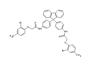 N,N'-[9H-fluorene-9,9-diylbis(4,1-phenylene)]bis[2-(2-bromo-4-methylphenoxy)acetamide]