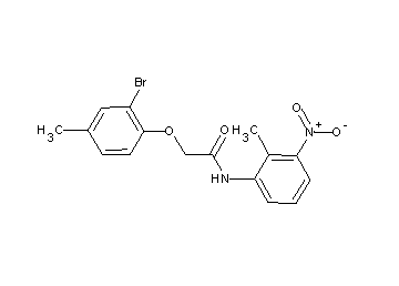 2-(2-bromo-4-methylphenoxy)-N-(2-methyl-3-nitrophenyl)acetamide