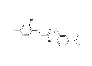 2-(2-bromo-4-methylphenoxy)-N-(2-methyl-4-nitrophenyl)acetamide