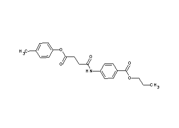 propyl 4-{[4-(4-methylphenoxy)-4-oxobutanoyl]amino}benzoate