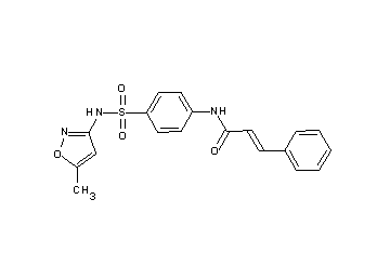 N-(4-{[(5-methyl-3-isoxazolyl)amino]sulfonyl}phenyl)-3-phenylacrylamide