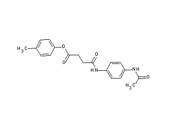 4-methylphenyl 4-{[4-(acetylamino)phenyl]amino}-4-oxobutanoate - Click Image to Close