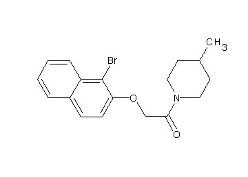 1-{[(1-bromo-2-naphthyl)oxy]acetyl}-4-methylpiperidine