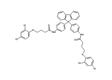 N,N'-[9H-fluorene-9,9-diylbis(4,1-phenylene)]bis[4-(2,4-dichlorophenoxy)butanamide]