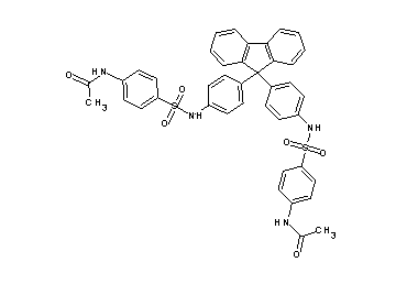 N,N'-[9H-fluorene-9,9-diylbis(4,1-phenyleneiminosulfonyl-4,1-phenylene)]diacetamide