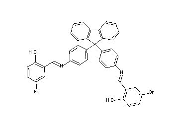 2,2'-[9H-fluorene-9,9-diylbis(4,1-phenylenenitrilomethylylidene)]bis(4-bromophenol)