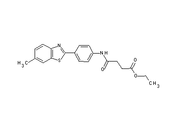 ethyl 4-{[4-(6-methyl-1,3-benzothiazol-2-yl)phenyl]amino}-4-oxobutanoate