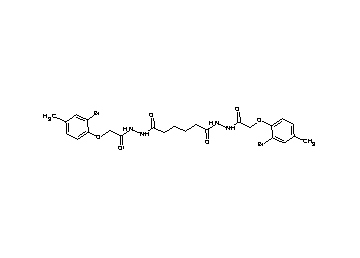 N'1,N'6-bis[(2-bromo-4-methylphenoxy)acetyl]hexanedihydrazide