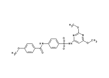 N-(4-{[(2,6-dimethoxy-4-pyrimidinyl)amino]sulfonyl}phenyl)-4-methoxybenzamide