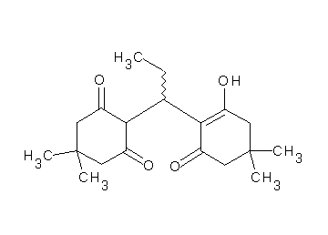 2-[1-(2-hydroxy-4,4-dimethyl-6-oxo-1-cyclohexen-1-yl)propyl]-5,5-dimethyl-1,3-cyclohexanedione