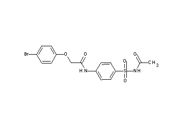 N-{4-[(acetylamino)sulfonyl]phenyl}-2-(4-bromophenoxy)acetamide