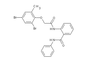 2-{[(2,4-dibromo-6-methylphenoxy)acetyl]amino}-N-phenylbenzamide