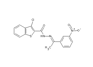 3-chloro-N'-[1-(3-nitrophenyl)ethylidene]-1-benzothiophene-2-carbohydrazide