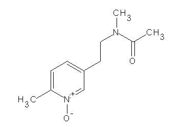 N-methyl-N-[2-(6-methyl-1-oxido-3-pyridinyl)ethyl]acetamide