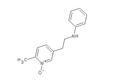 N-[2-(6-methyl-1-oxido-3-pyridinyl)ethyl]aniline
